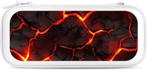 Lava Magma Hard Shell Travel Case with Rope 15 Game Card Pockets Compatible with Switch Protective