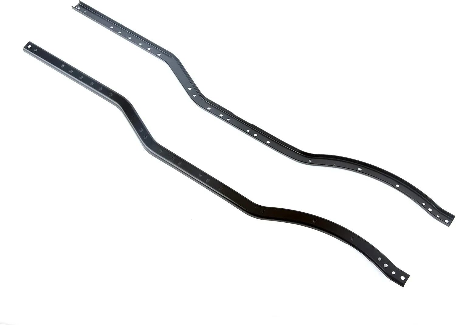 LCX Racing 1/10th RC Crawler Car Stainless Steel Chassis Frame Rail Chassis Rail Set for Axial SCX10 II, Upgrades Parts Accessories