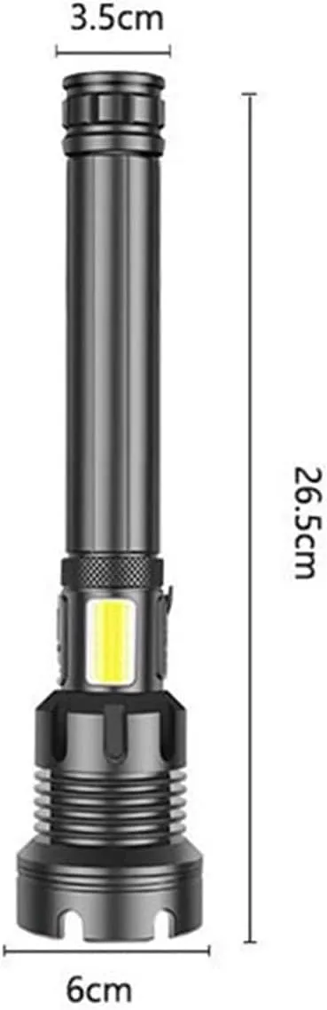 LED Flashlight -Bright, Zoomable Tactical Flashlights Flash Light with High Lumens and 4 Modes for Emergency and Outdoor Use -Camping Accessories(Large)