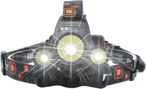 LED Head Torch,Headlamp-Super Bright LED Headlamp Headlight Lumens Zooomable Waterproof, Rechargeable Battery ，Charger