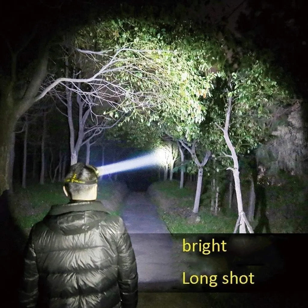 LED Head Torch,Led Headlamp Flashlight,High Lumen Waterproof USB Rechargeable,Up-Close Work Head Light for Outdoor Camping