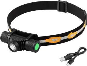 LED Headlamp Flashlight Zoom able USB Rechargeable Waterproof