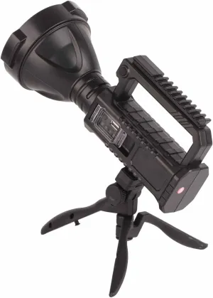 LED Long Range USB Charging Outdoor Flashlight Small with Tripod
