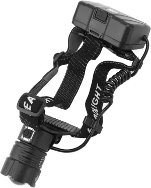LED Rechargeable Headlamp Adjustable 90000 LM Zoom for Outdoor Camping