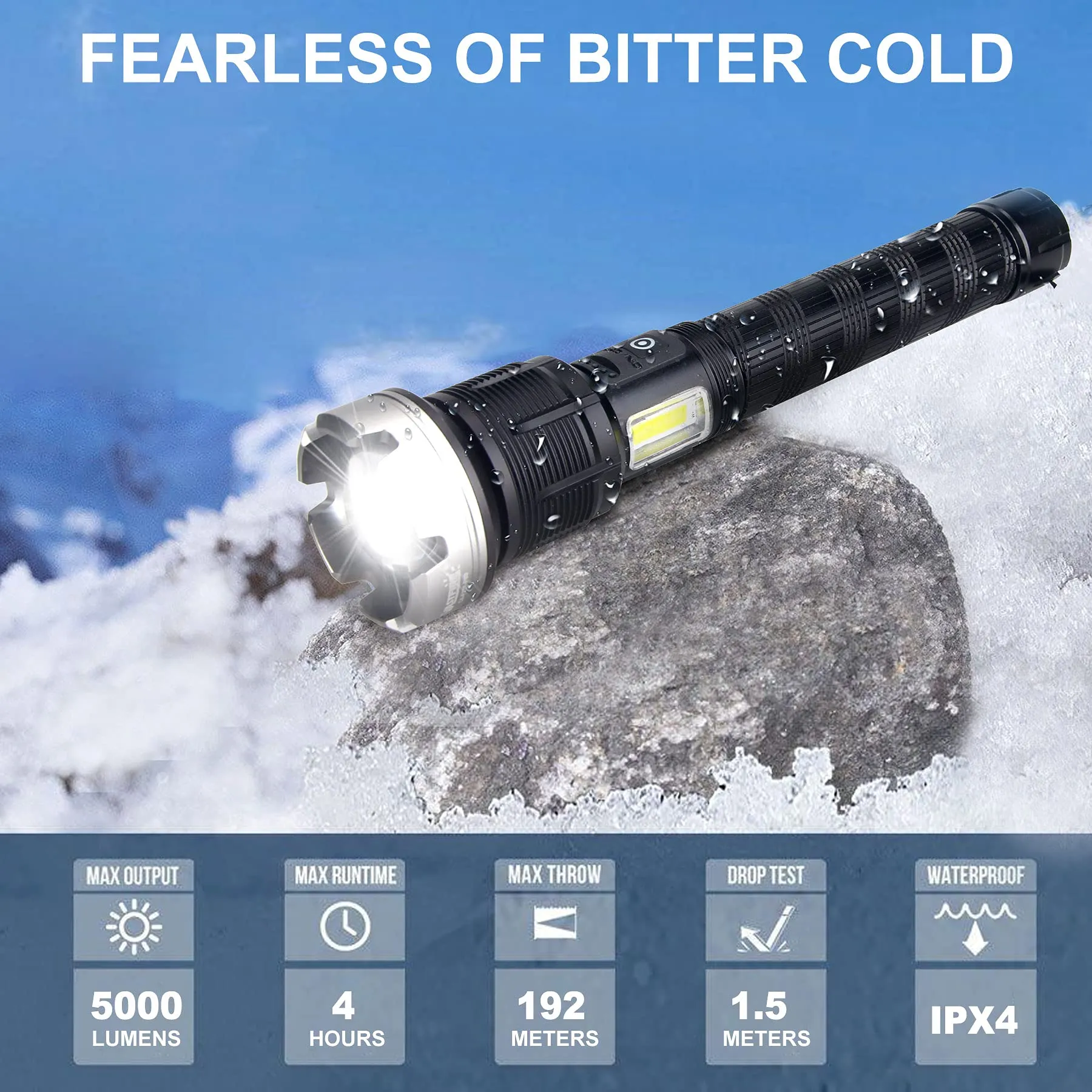 🏠LED Rechargeable Tactical Laser Flashlight