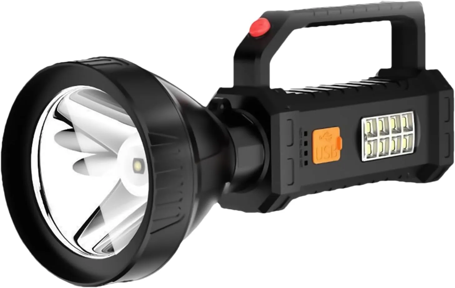 Led Solar Lights - Powerful Handheld Flashlights, Solar Powered Flashlight, Portable Outdoor Flashlight,Outdoor Camping Lighting Tool, Portable Rechargeable Torch for Climbing Fishing