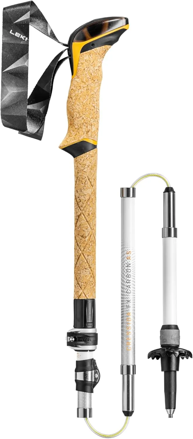 LEKI Cressida FX Carbon AS Collapsible Lightweight Walking Poles for Trekking & Hiking