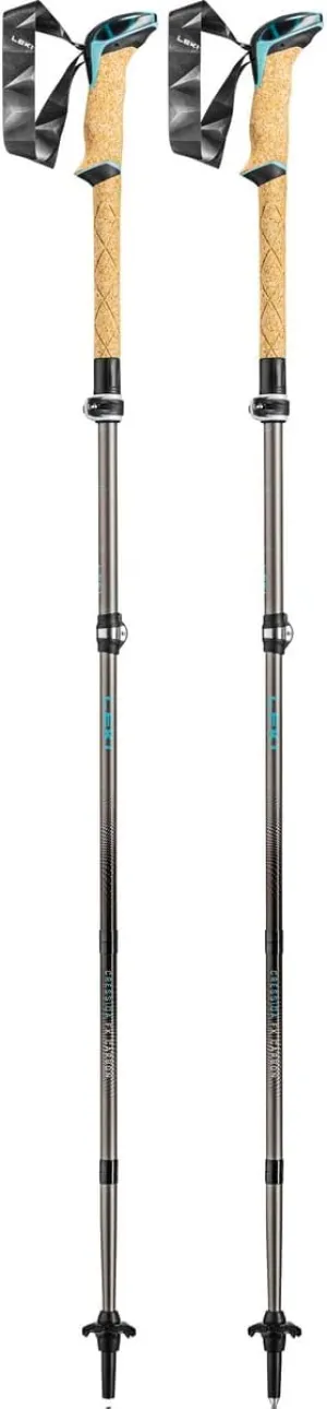 LEKI Cressida FX Carbon Collapsible Lightweight Walking Poles for Trekking & Hiking