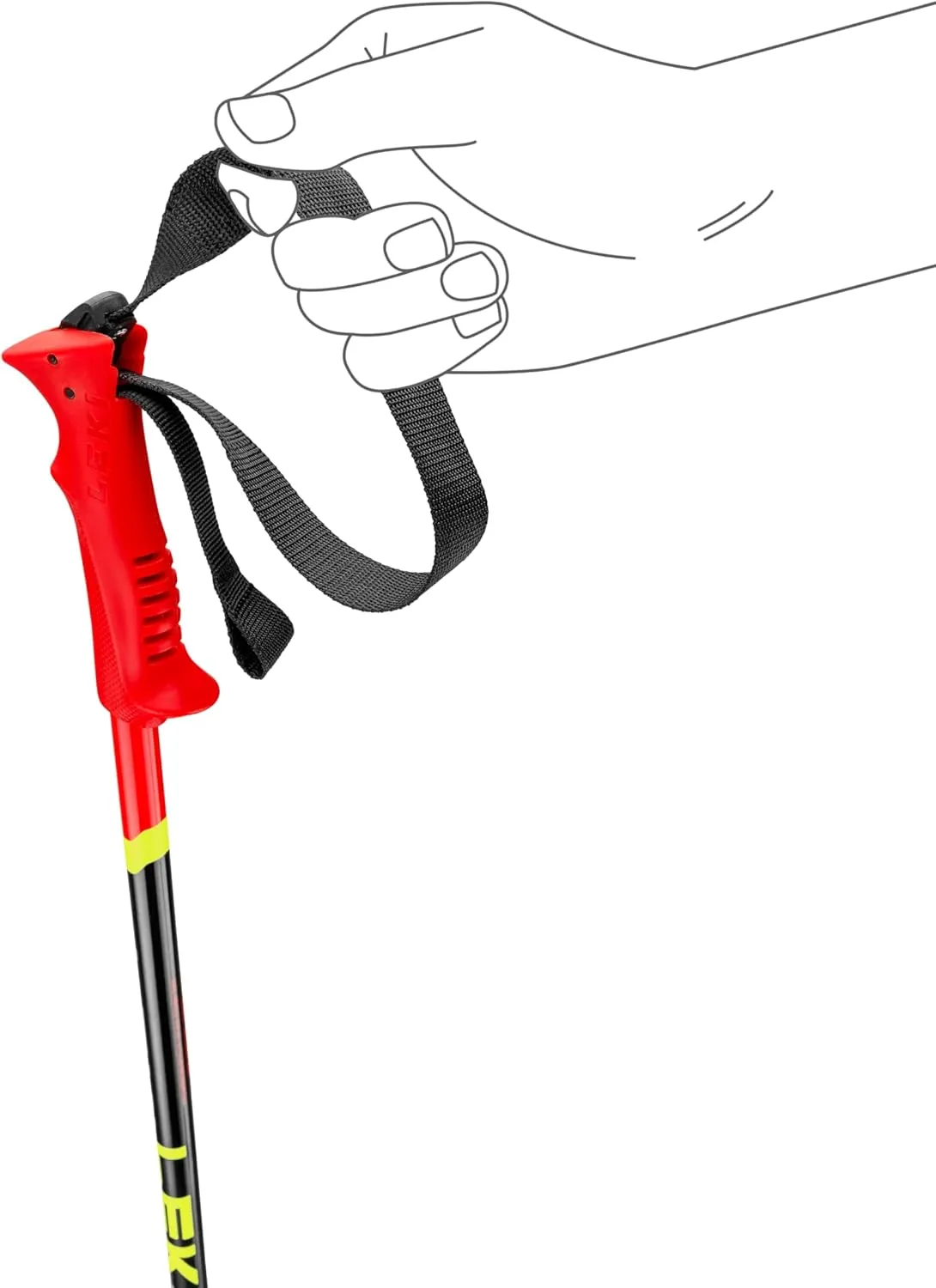 LEKI Kids’ Racing Lightweight Aluminum Ski Poles for Alpine Skiing & Racing
