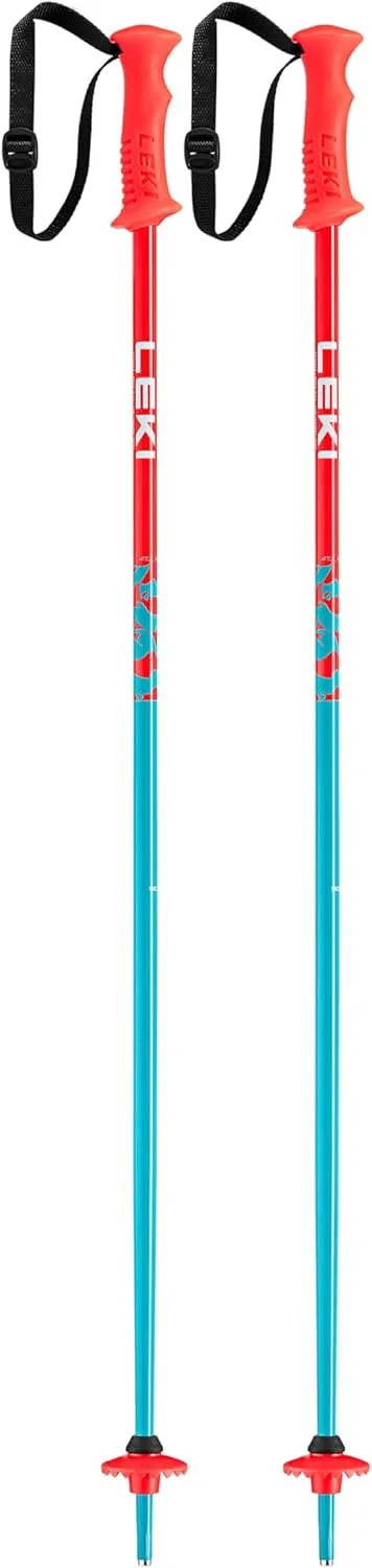 LEKI Kids’ Rider Lightweight Aluminum Ski Poles for Downhill Skiing