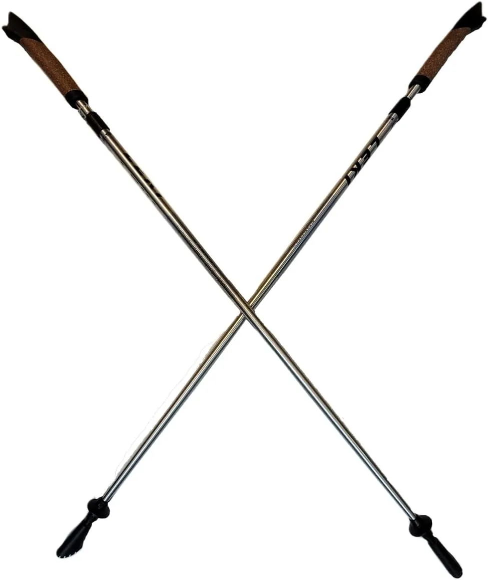 LEKI Nordic Walking Energy Titanium I Adjustable Walking Poles 100-125cm