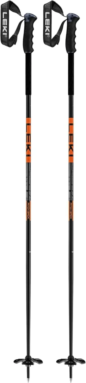 LEKI Pitch Back Lightweight Aluminum Ski Poles for Alpine Skiing