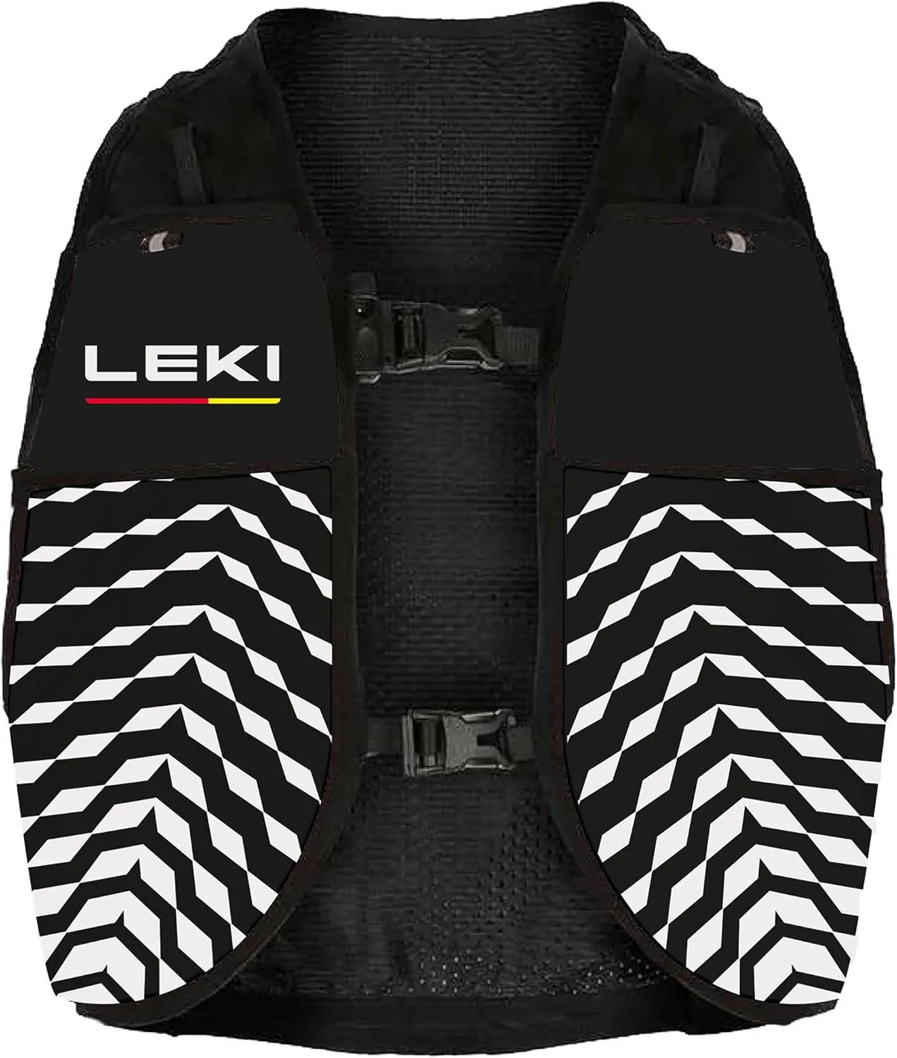LEKI Quiver Vest - 6 L Trail Running Hydration Vest with Trekking Poles Storage Bag