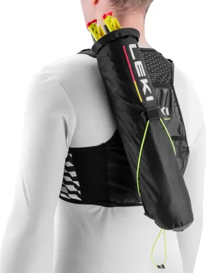 LEKI Quiver Vest - 6 L Trail Running Hydration Vest with Trekking Poles Storage Bag
