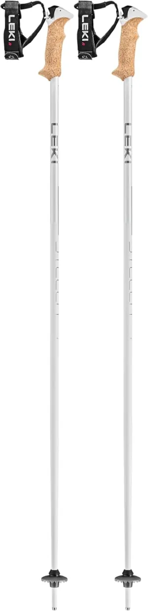 LEKI Women’s Stella S Lightweight Aluminum Ski Poles for Downhill Skiing