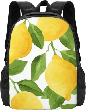 Lemon Yellow Tree Lightweight Packable Backpack Travel Casual Large Capacity Daypack Foldable Backpack For Men Women