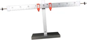 Leverage Ruler with Bracket Leverage Ruler Experiment Demonstration Balance Sturdy Portable Learning Tool Teaching Instrument, Pp Ruler (Aluminum Alloy Ruler)