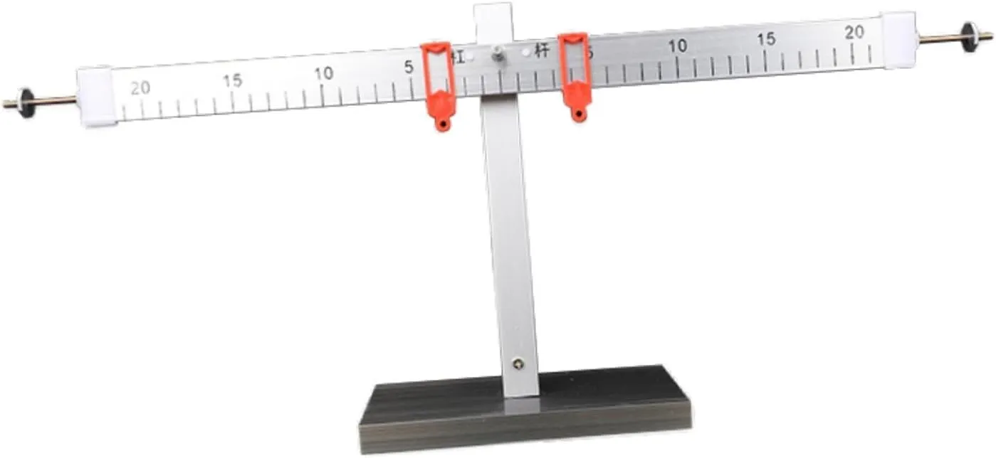 Leverage Ruler with Bracket Leverage Ruler Experiment Demonstration Balance Sturdy Portable Learning Tool Teaching Instrument, Pp Ruler (Aluminum Alloy Ruler)