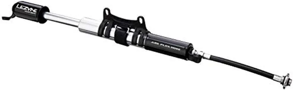 LEZYNE Alloy Drive Bicycle Tire Hand Pump, High Volume 90psi, Presta & Schrader, ABS Flex Hose, Compact Bike Pump