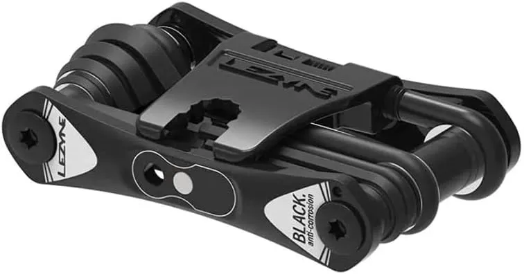 LEZYNE RAP II Bicycle Multi-Tool 24, Anti-Corrosion Bits, Hex 2/2.5/3/4/5/6/8mm, T10/T25/T30, Phillips, Flathead, Chain Breaker, Compact Bike Tool