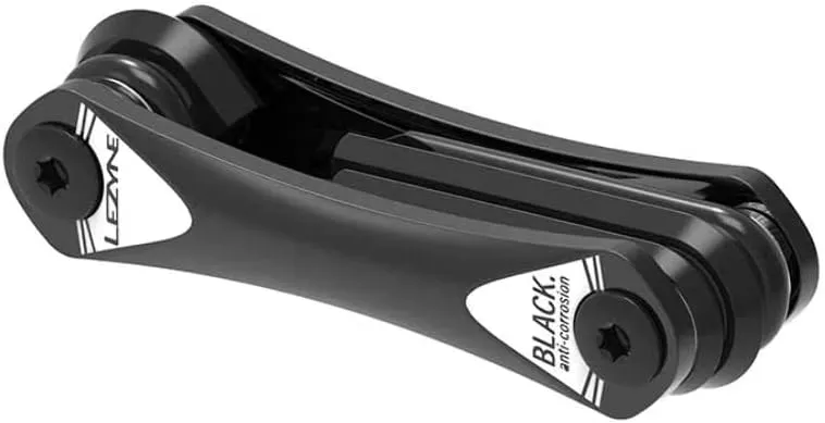 LEZYNE RAP II Bicycle Multi-Tool 24, Anti-Corrosion Bits, Hex 2/2.5/3/4/5/6/8mm, T10/T25/T30, Phillips, Flathead, Chain Breaker, Compact Bike Tool