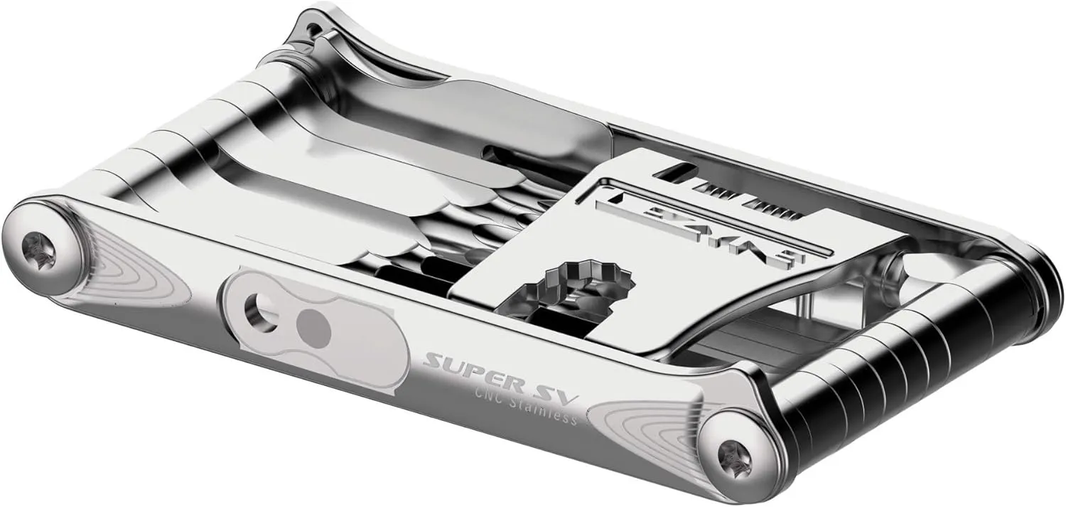 LEZYNE Super SV22 & SV23 Bicycle Multi-Tool, Anti-Corrosion Stainless Steel Bits, Chain Breaker, Bike Repair Tool