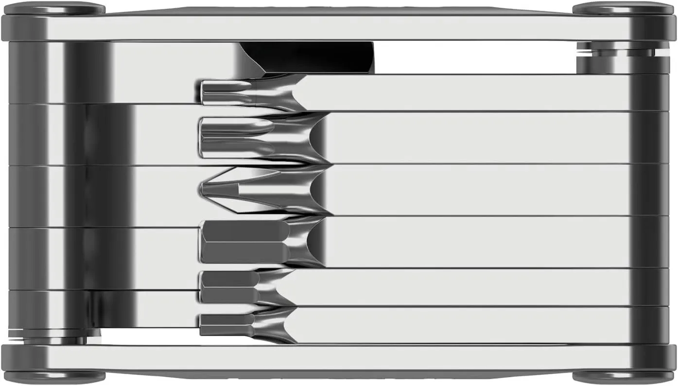 LEZYNE SV PRO 11 Bicycle Multi-Tool, Alloy Side Plates, Stainless Steel Bits, Hex 2/2.5/3/4/5/6/8mm, T10/T25/T30, Bike Tool