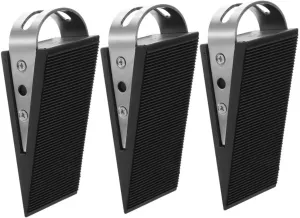 LIFKOME 3pcs Nonslip Door Stoppers Rubber Wedge Safety Door Stop for Home Office Hotel Use Prevents Slamming with Slip Design