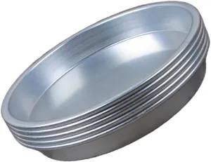 LIFKOME 5-piece Aluminum Alloy Dinner Plates Bbq Outdoor Camping Party Banquet Lightweight Compact Multi-use Snack Container