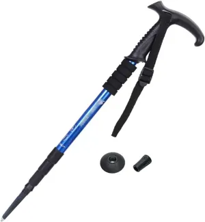 Lightweight Aluminium Alloy Walking Trekking Poles - Anti-Shock and Quick Lock System, Telescopic, Ultralight for Hiking, Camping, Mountaining, Backpacking, Walking, Trekking (Color : Blue)