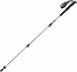 Lightweight Outdoor Trekking Poles, Retractable Hiking Trekking Poles, High-Grip Pointed Tip and Soft and Comfortable Handle with Wrist Strap (Male Black)