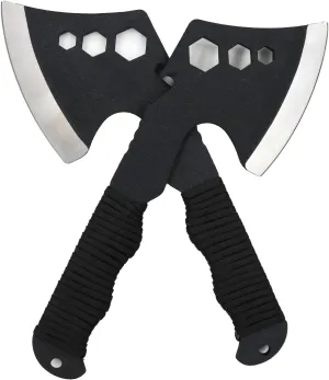 Lightweight Tactical Hatchets Small Camping Backpacking Axe with Nylon Fiber Handle for Bushcraft Outdoor Survival Hiking with 3 Hex Wrenches and Bottle Opener-2 Pack