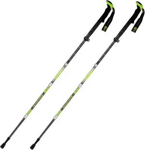 Lightweight Trekking Poles, Foldable Telescopic Trekking Poles, Shock-Resistant and Strong Trekking Poles, Soft Non-Slip Handle, Easy to Carry and Store (Long Green 2pcs)