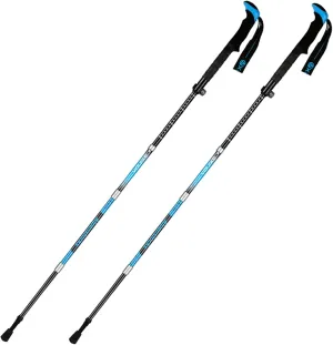 Lightweight Trekking Poles, Foldable Telescopic Trekking Poles, Shock-Resistant and Strong Trekking Poles, Soft Non-Slip Handle, Easy to Carry and Store (Short Blue 2pcs)