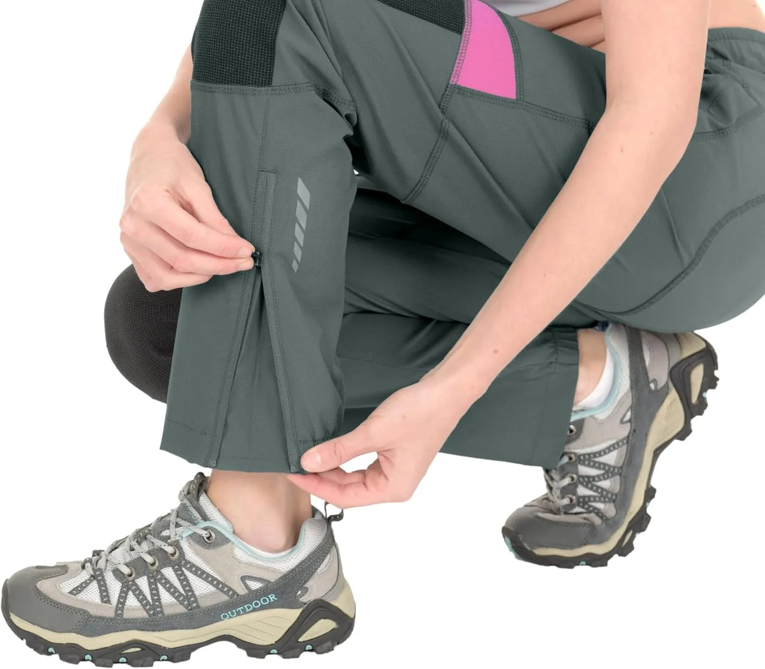 Little Donkey Andy Women's Lightweight Quick Dry Hiking Pants Reinforced Knees UPF 50 for Mountain Climbing Camping