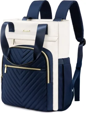 LOVEVOOK Laptop Backpack for Women, 17.3 Inch Work Business Laptop Bag, Wide Top Open Teacher Nurse Bag with USB Port, Waterproof Computer Backpack Purse for travel