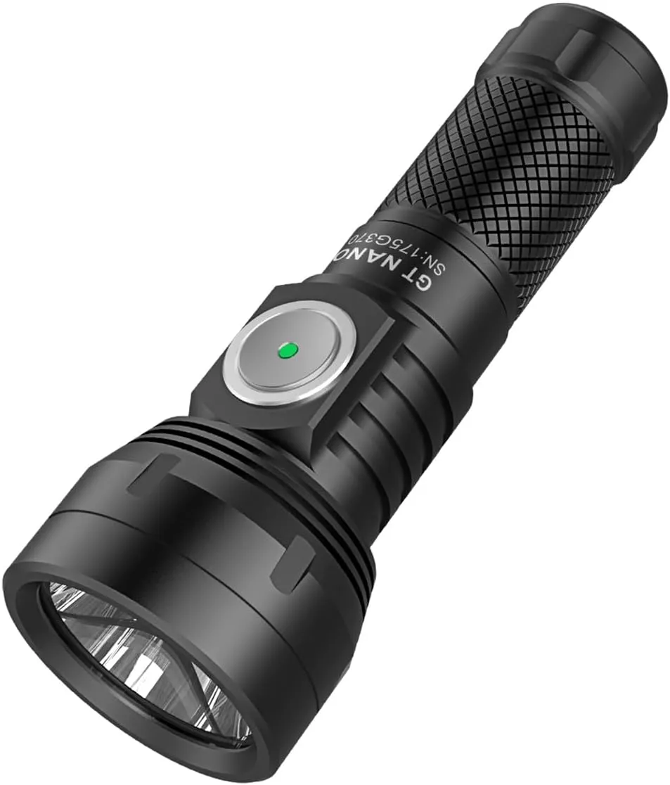 LUMINTOP GT Nano Keychain Flashlight 450 Lumens Mini Flashlight 300 Meters Beam Distance Single 10180 Li-ion Battery (Included) (Black)
