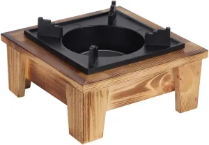 Luqeeg Alcohol Stove, Portable Barbecue Oven, Iron Wood Fuel, Ideal for Outdoor Picnic, Camping, Fishing, Travel, Hiking, Backpacking