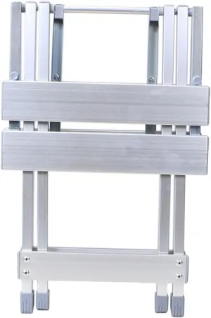 Luxshiny Camping Folding Stool Lightweight Aluminum Alloy Chair for Home Hotel Picnic