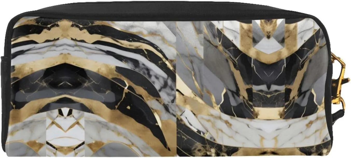 Luxury Marble Print Portable Makeup Bag,Travel-Friendly Design,Versatile Mini Makeup Pouchtion