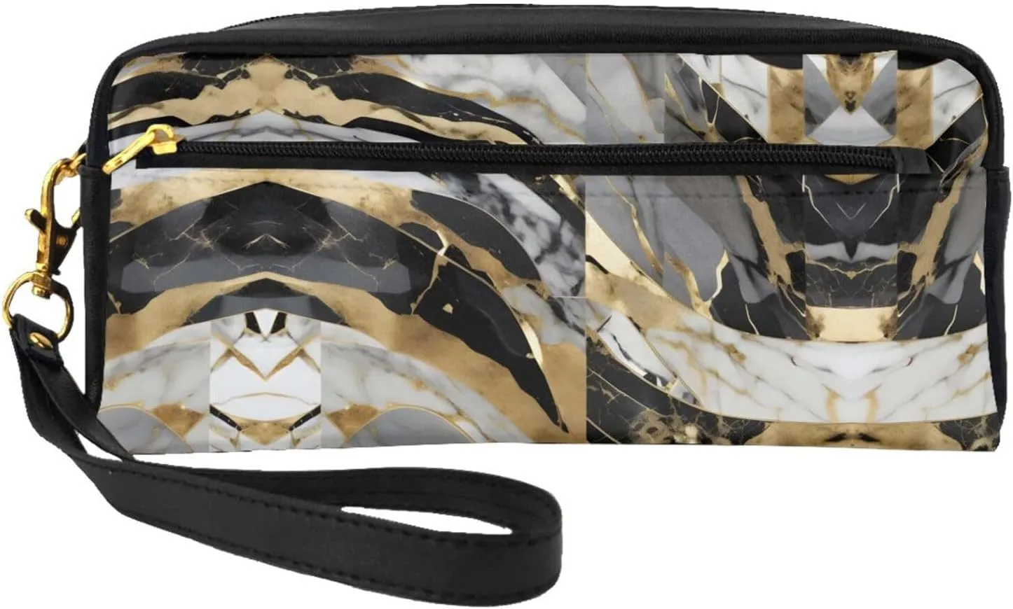 Luxury Marble Print Portable Makeup Bag,Travel-Friendly Design,Versatile Mini Makeup Pouchtion