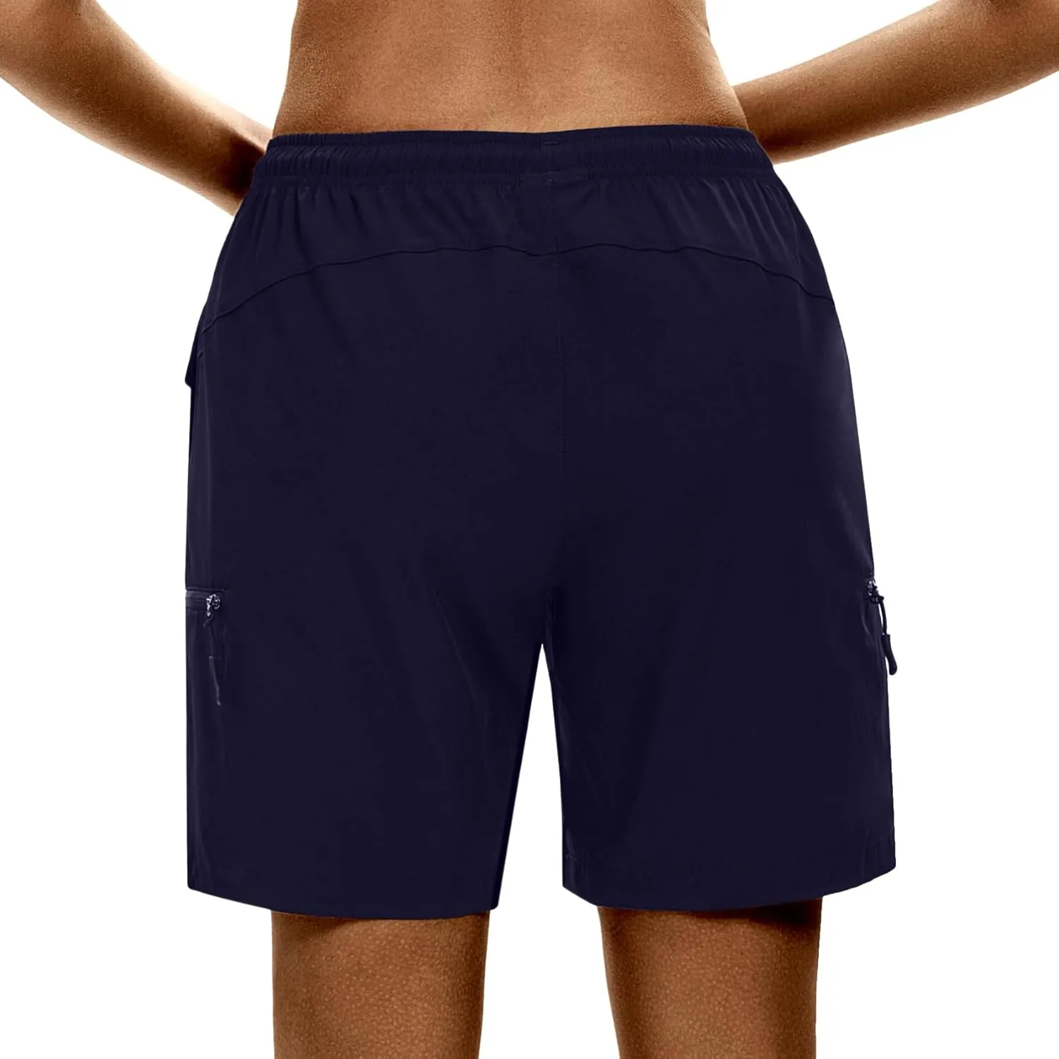 LXNMGO Women's 7" Hiking Shorts Quick Dry Lightweight Cargo Pockets Outdoor Summer Golf Athletic Shorts for Women