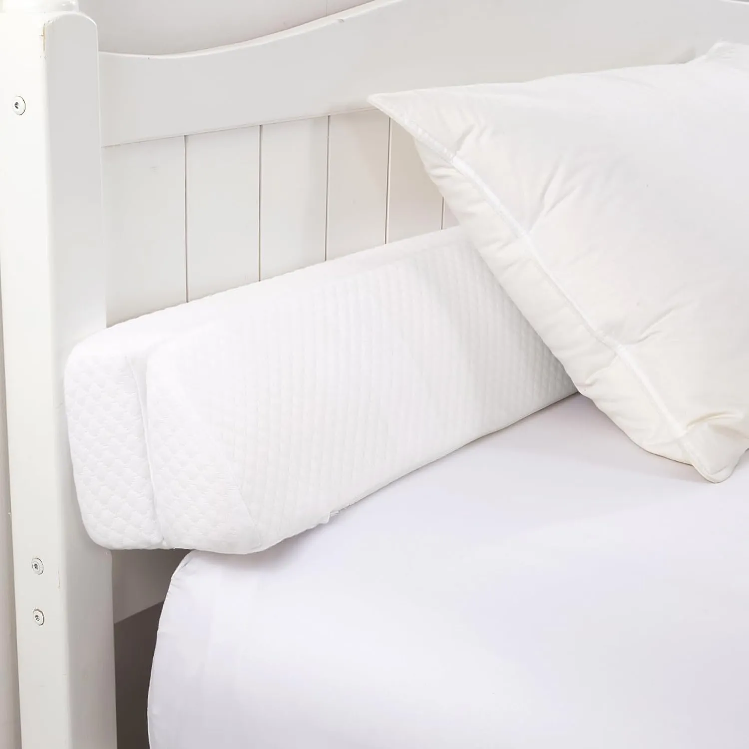 MABOZOO Pillow Wedge for Headboard Gap,White Bed Wedge Gap Filler King Size,Foldable Bed Wedge Pillow for Headboard,Foam Mattress Gap Filler,76"x6"x6"