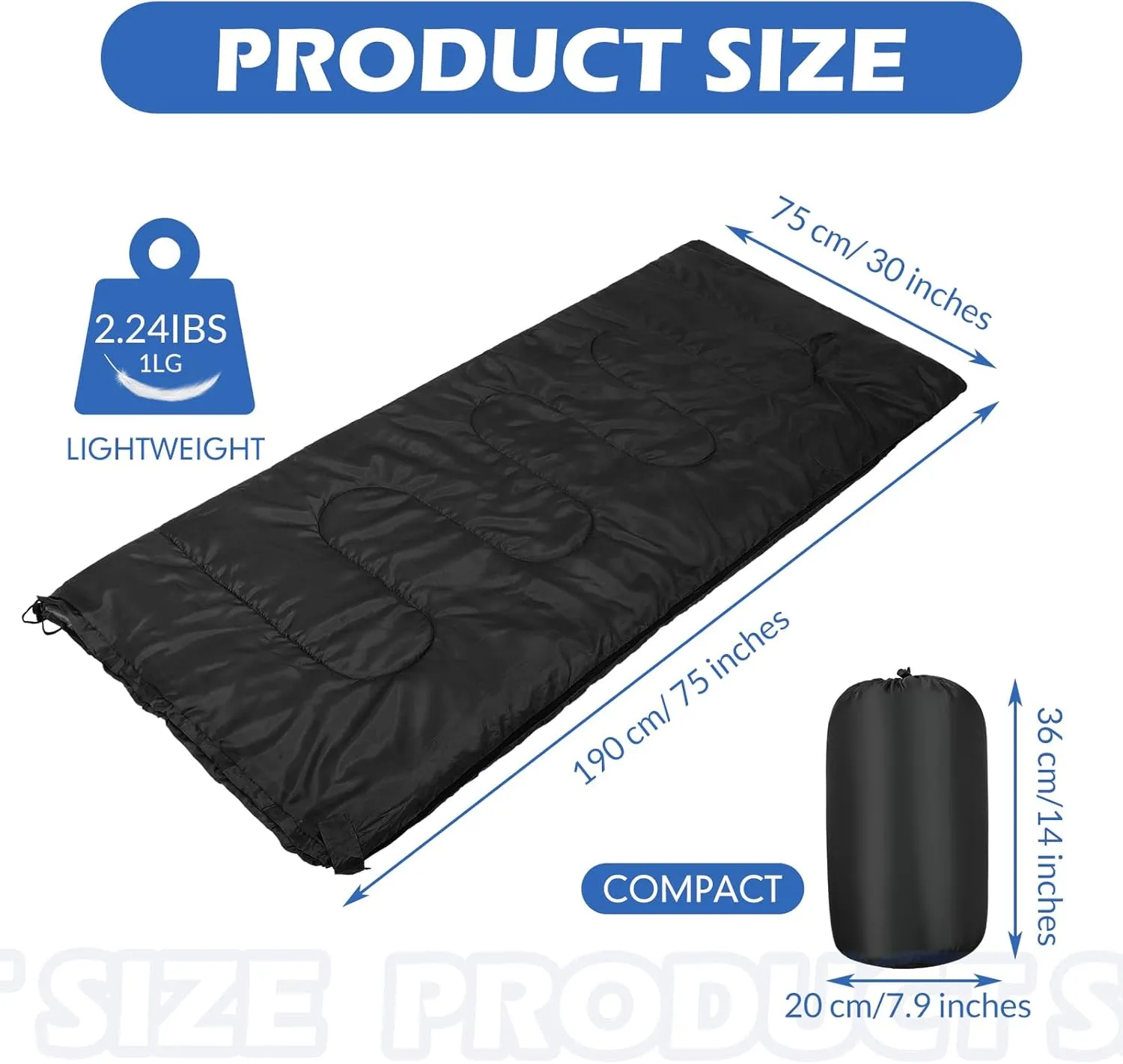Macarrie 12 Pack Sleeping Bags for Adults Bulk Warm Cold Weather Kids Camping Sleeping Bag for Homeless Lightweight Waterproof Compression Sack for Backpacking Traveling Hiking Outdoor