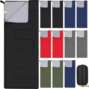 Macarrie 12 Pack Sleeping Bags for Adults Bulk Warm Cold Weather Kids Camping Sleeping Bag for Homeless Lightweight Waterproof Compression Sack for Backpacking Traveling Hiking Outdoor