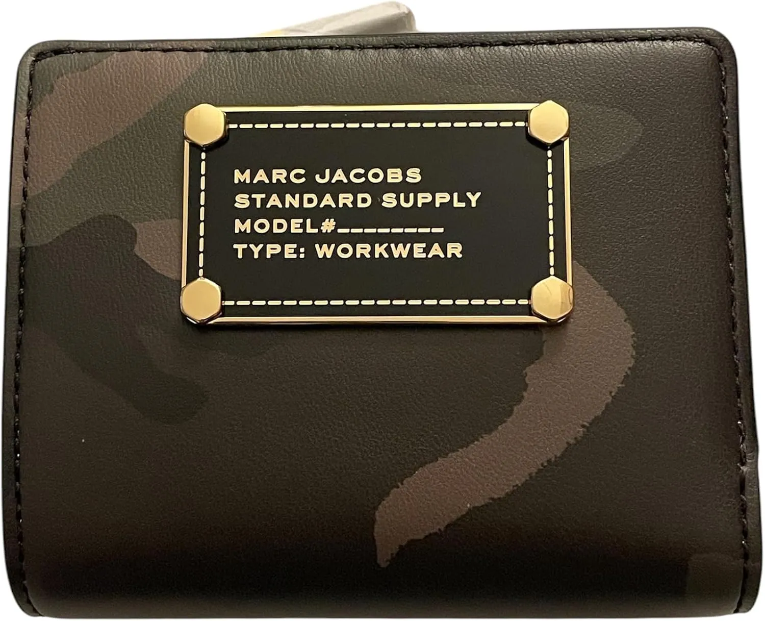 Marc Jacobs Workwear Mini Compact Bifold CC Wallet (Camo Multi)