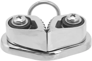 Marine Cam Cleat 316 Stainless Steel Fairlead Leading Ring Anchor Rope Cleats Sailing Cleat for 3 to 12mm Rope Used for Sailing Kayaking Canoeing