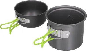 MDybf Outdoor Cooking Utensils, Camping Cookware Light in Weight Longer Service Life Aluminium Alloy Material for Picnic for Hiking for Family