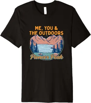 Me You and the Outdoors Hiking Pioneer Peak Hiker Alaska Premium T-Shirt