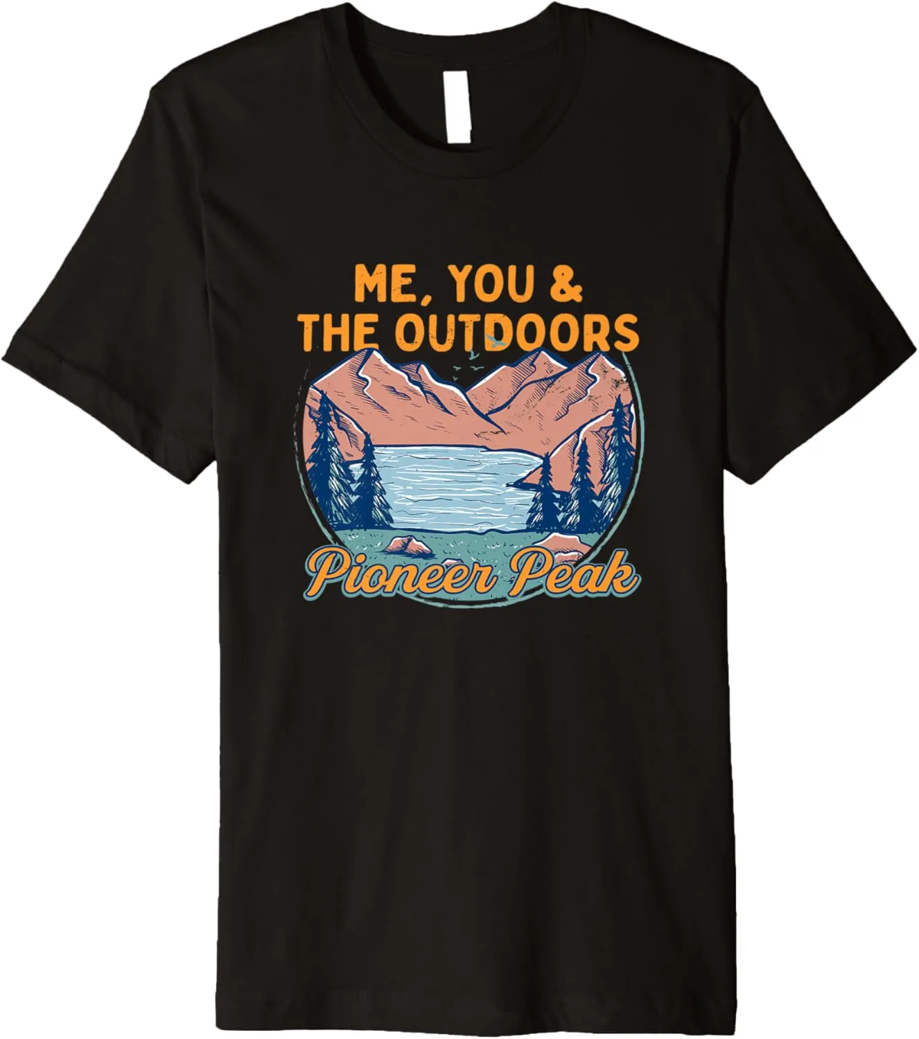 Me You and the Outdoors Hiking Pioneer Peak Hiker Alaska Premium T-Shirt